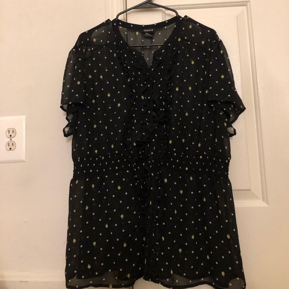 Sheer torrid blouse